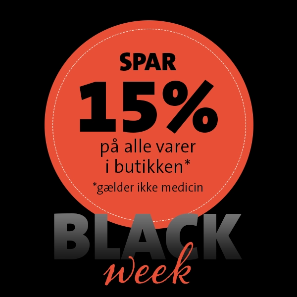 15% på butikssortiment