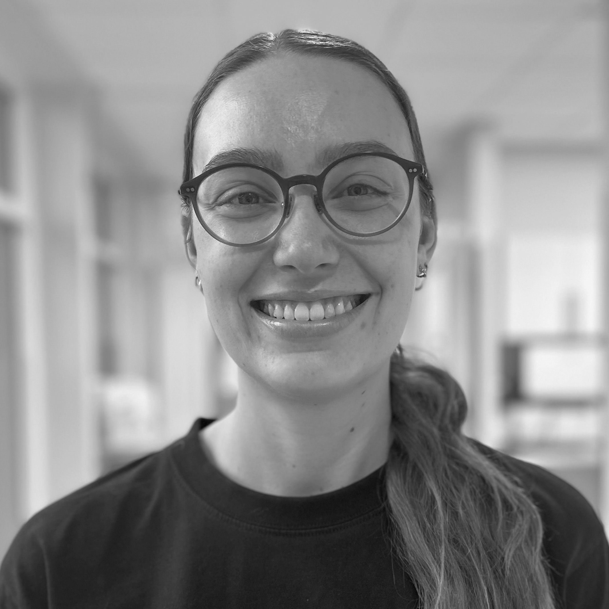 Rebecca arbejder som Dyrlægestuderende på Evidensia Karlslunde Dyrehospital.