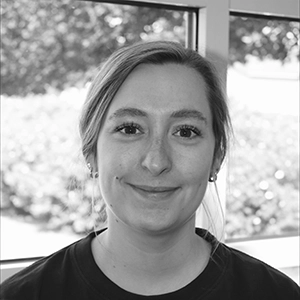 Emilie arbejder som dyrlæge på Evidensia Faxe Dyrehospital.